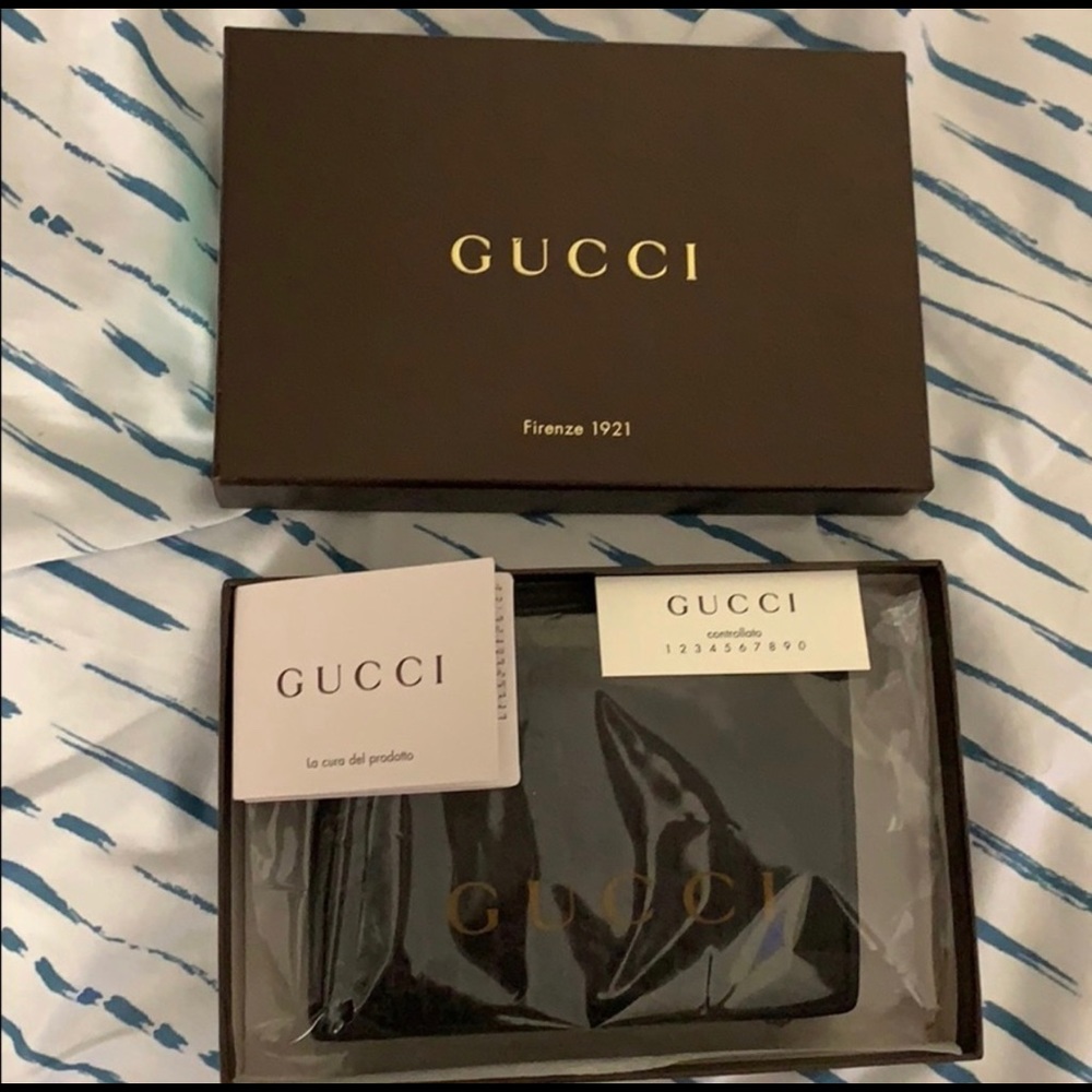 Gucci Guccissima trifold wallet